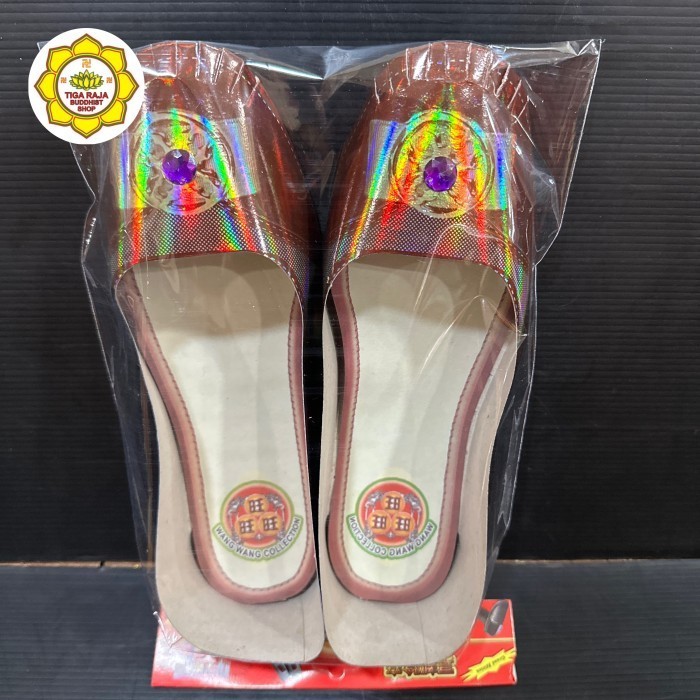 Sepatu Kertas Sembahyang Qing Ming Leluhur Wanita Kertas Hologram