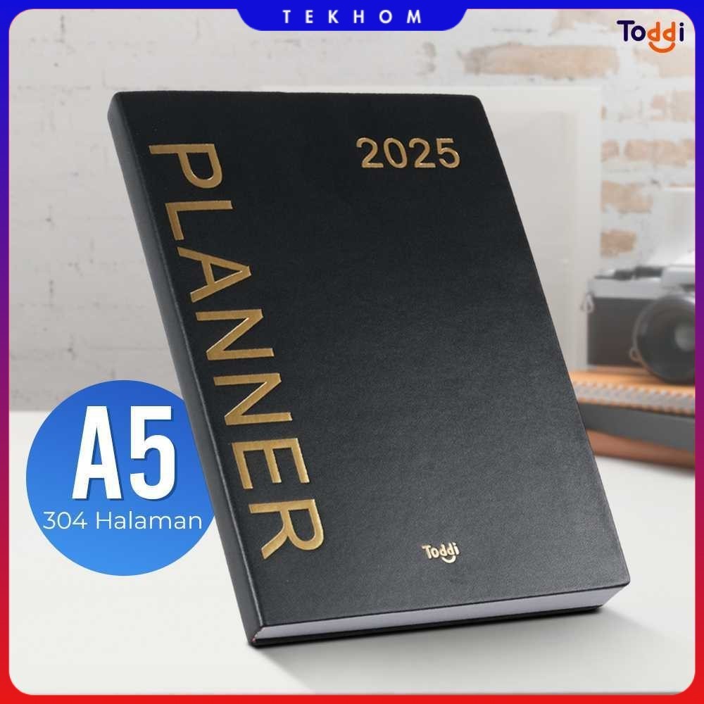 

Toddi Buku Agenda Softcover Monthly Planner Notebook A5 304 Halaman - TD-2025