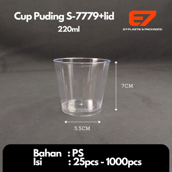 

Cup Puding S-7779+Lid 220ml (isi 25pcs)