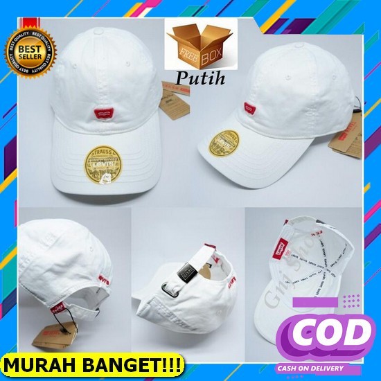 PromoTopi Logo M Baseball Korea Lidah Pendek Dewasa Pria Dan Wanita Topi Baseball /Golf Levis 6 Warn