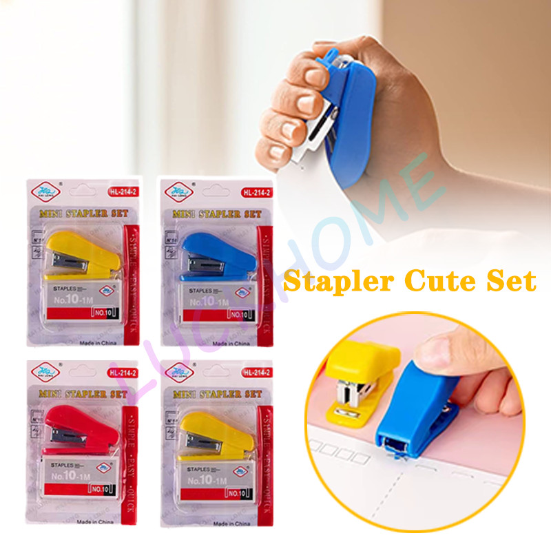 

Staples Kecil Stapler Mini Portabel Unik Praktis Model Simple Lucu Warna Warni Hekter Jepretan Jetrekan Kertas Aksesoris Perlengkapan Alat Tulis Peralatan Sekolah Kantor Kuliah Kor