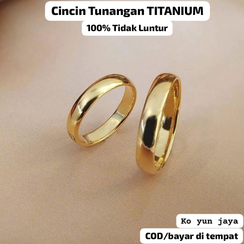 Cincin Titanium Couple Cincin Nikah Tunangan ( FREE BOX LOVE )