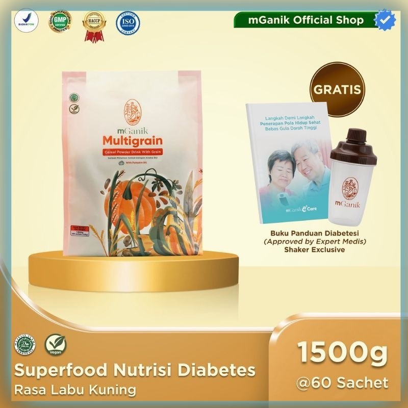MGANIK MULTIGRAIN 1500gr (ISI 60 SACHET) 100% ORIGINAL MGANIK MULTI GRAIN ORI M GANIK TATASQUIREL