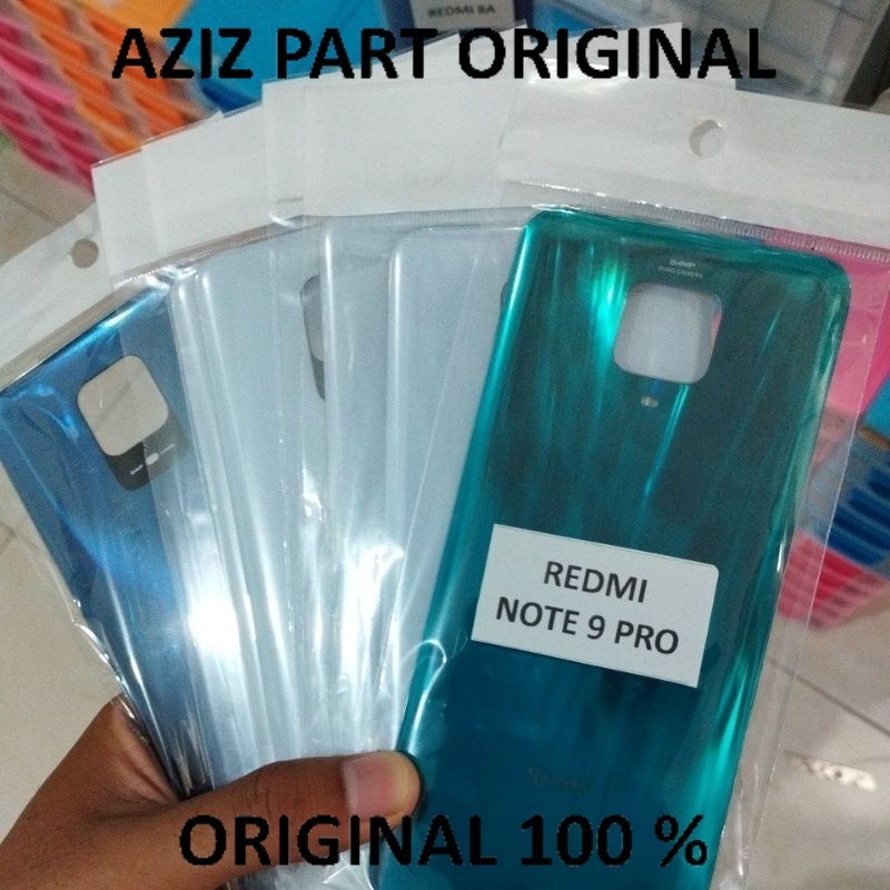 BACKDOOR CASING BACKCOVER REDMI NOTE 9 PRO ORIGINAL ASLI COPOTAN