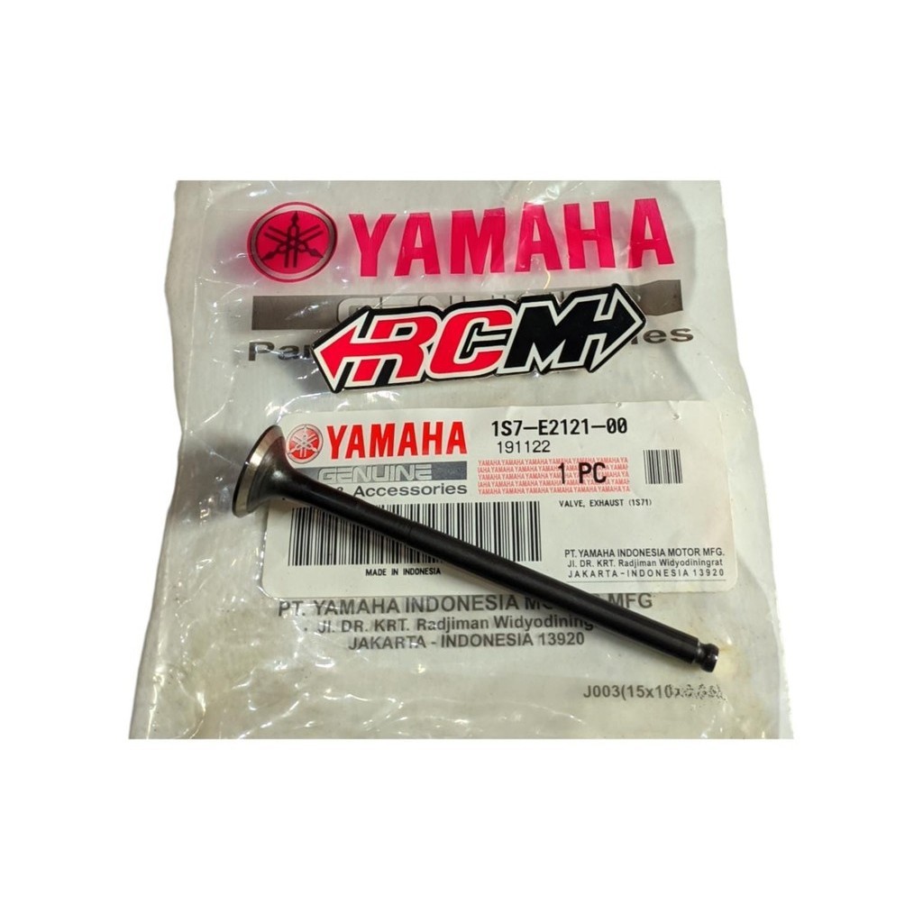 1S7-E2121-00 VALVE EXHAUST KLEP EX LUAR JUPITER MX VIXION R15 LAMA ORI ORIGINAL YAMAHA YGP ASLI