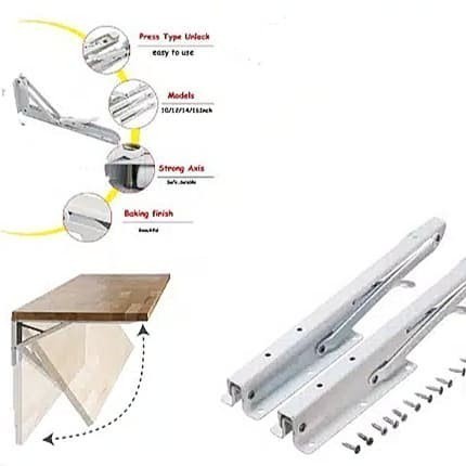 Engsel Meja Lipat Braket Engsel Meja Lipat Dinding 25 30 40 cm