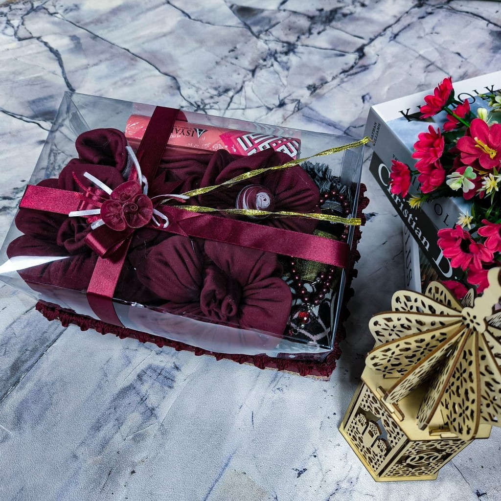 hampers alat sholat wanita/ hempers mukena/ hampers mukenah dewasa premium kado/ mukena kado ulang t