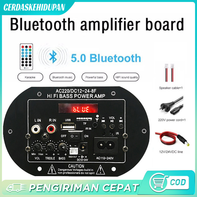 5inci 4 inci Amplifier Board Karaoke Audio Bluetooth USB FM Radio TF Player Subwoofer 120W