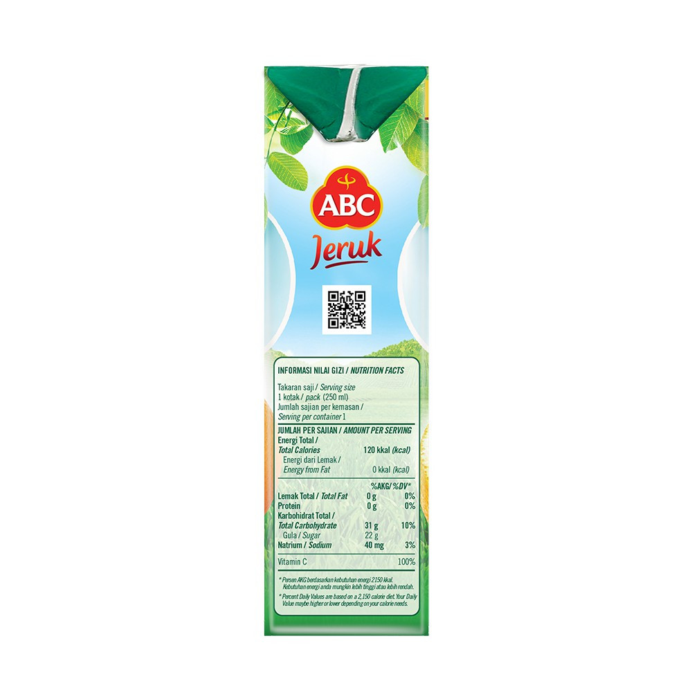 [Bali] - ABC Orange Juice 250 mL