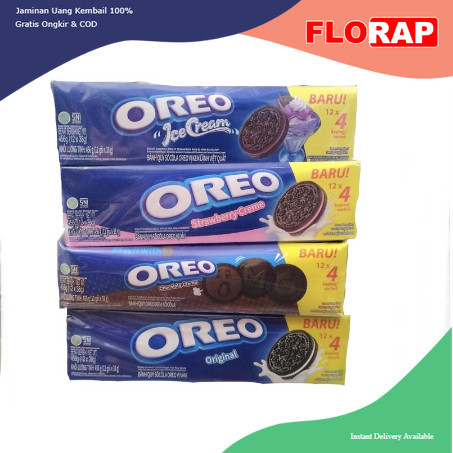 

{ PerBox isi 12} OREO Biskuit Keping Kemasan Box 12 331,2Gr (12 x 27,6 Gr)