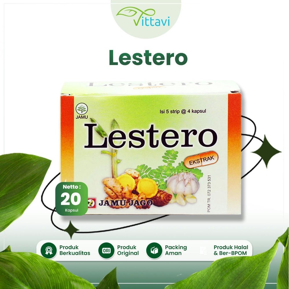 Kapsul Lestero- Obat Herbal Mengobati & Menurunkan Kadar Lemak Darah & Kolesterol