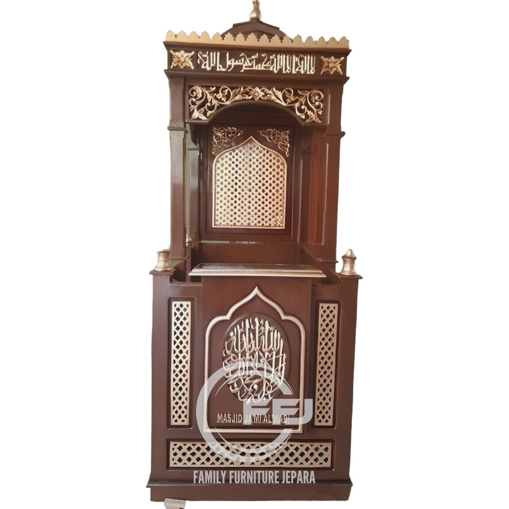 mimbar masjid minimalis, mimbar masjid terbaru, mimbar masjid kubah