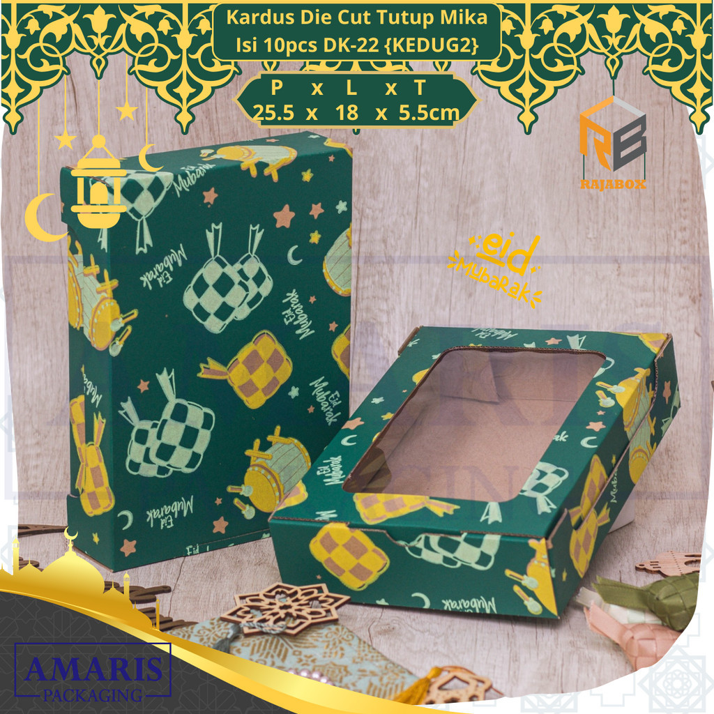 

Kardus Die Cut Mika Kotak Tray Pudding DK-22 Isi 10 Pcs Amaris Packaging