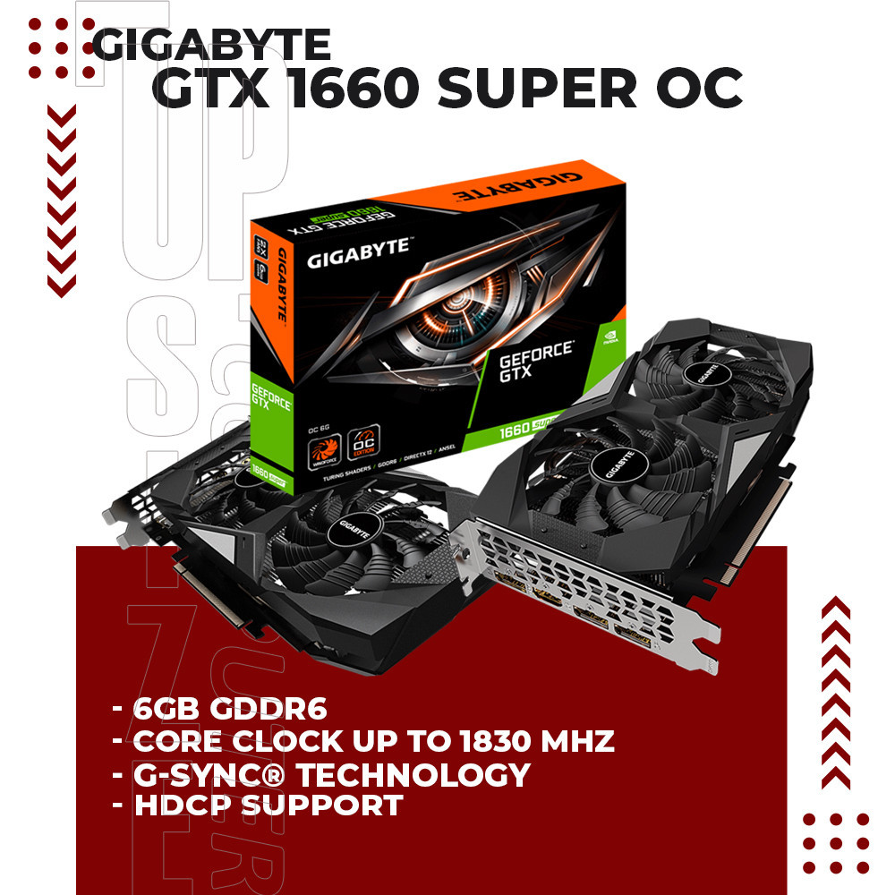 GIGABYTE GeForce GTX 1660 SUPER OC GTX 1660 VGA CARD