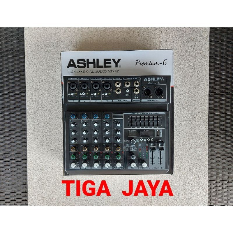 Mixer Audio Ashley Premium 6 Channel Record Soundcard USB buletooth Original