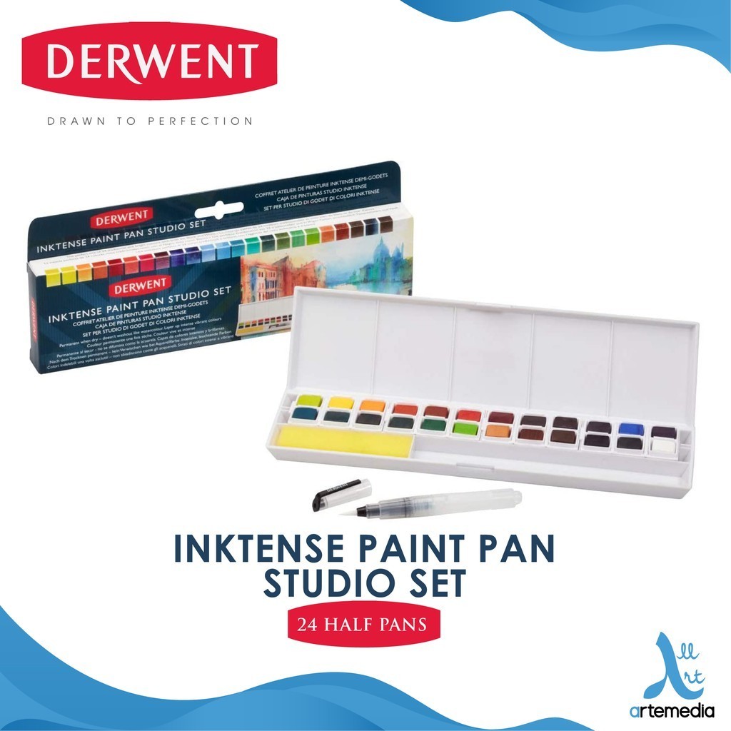 

Derwent Inktense Set 24 Paint Pan Travel Cat Watersoluble