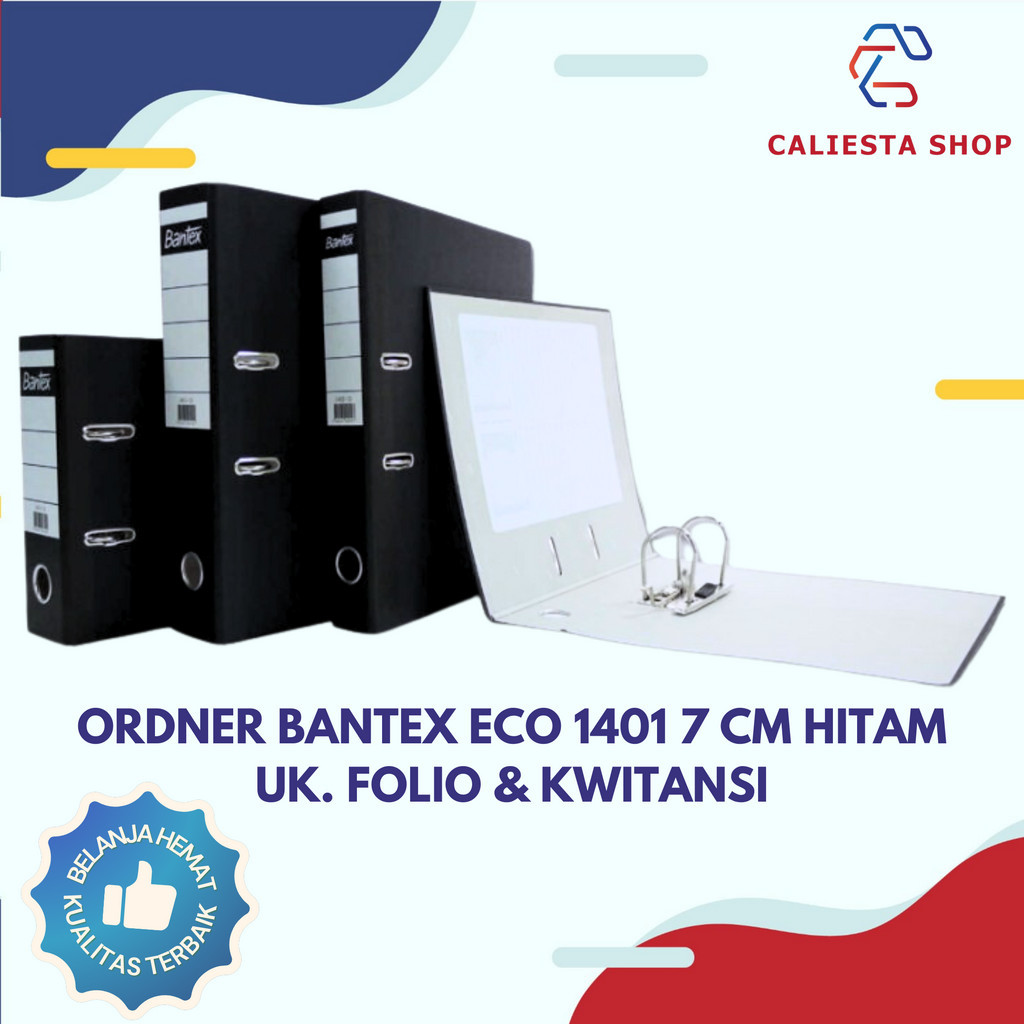 

Ordner Bantex Eco 1401 7 cm Hitam - Uk. Folio & Kwitansi