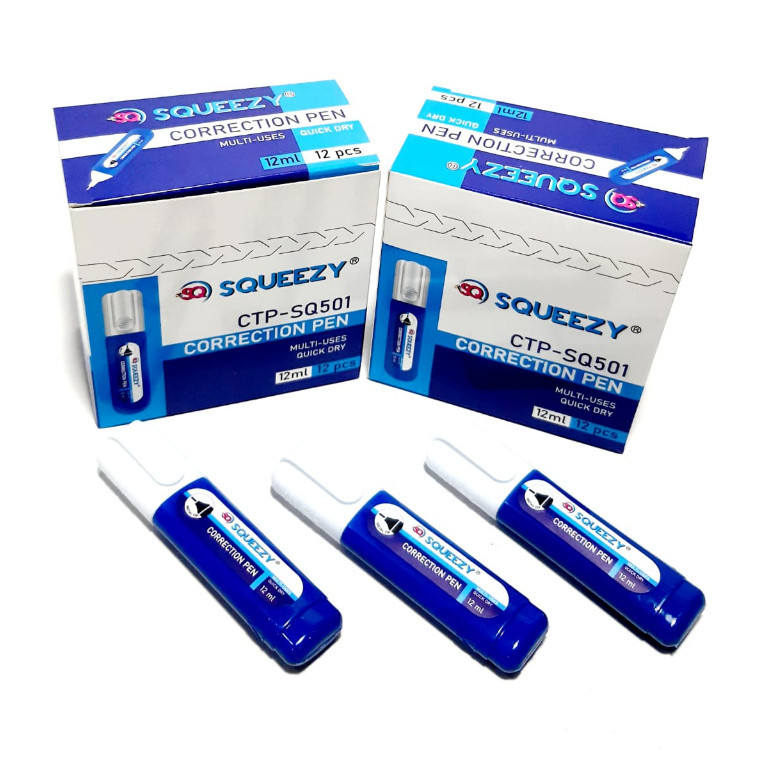 

Harga (1pcs ) Correction Fluid 12ML CTP-SQ501 SQUEEZY (BESAR )