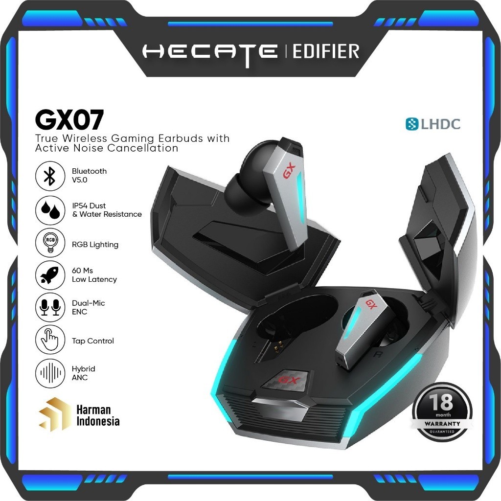 HECATE by EDIFIER GX07 True wireless Gaming Earbuds with Anc