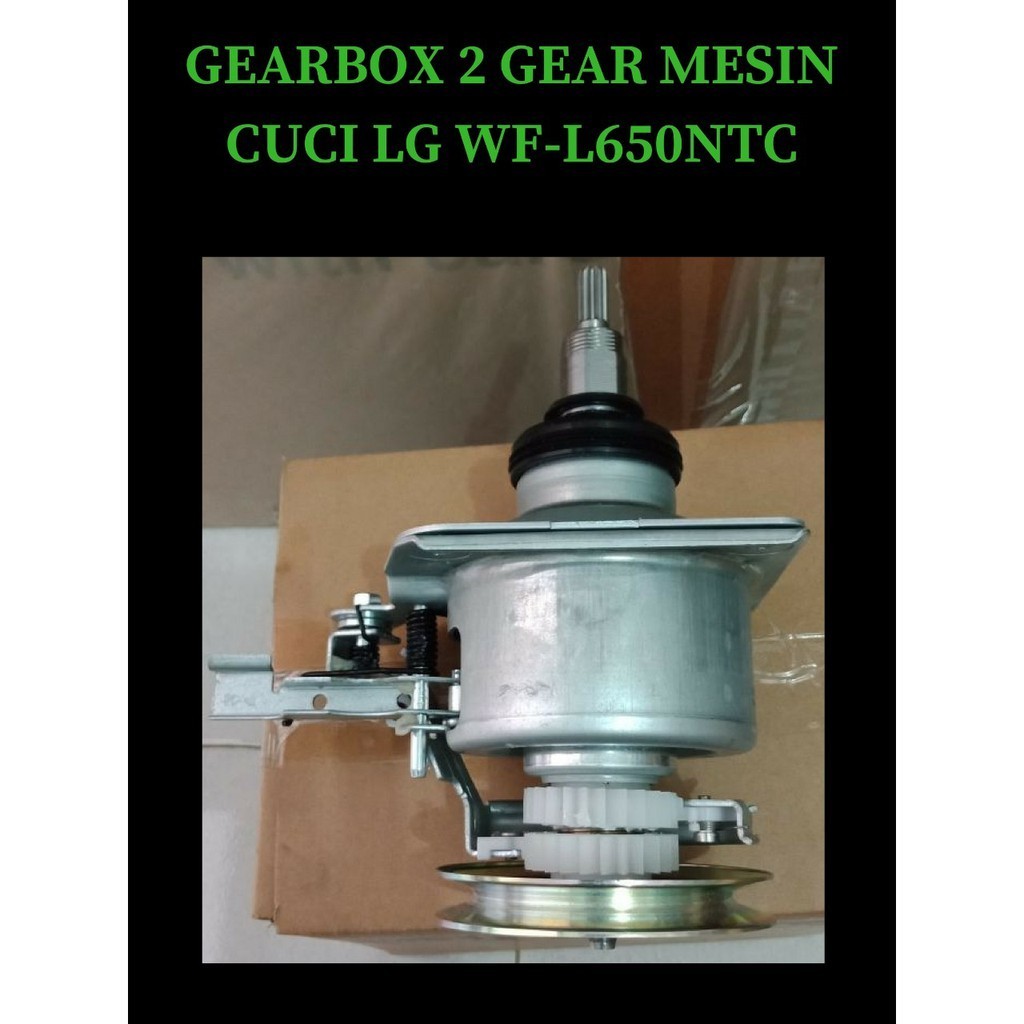 GEARBOX 2 GEAR - CLUTCH - GEARCASE AUTO MESIN CUCI TOP LOADING TURBO DRUM LG SERIAL WF-L650NTC