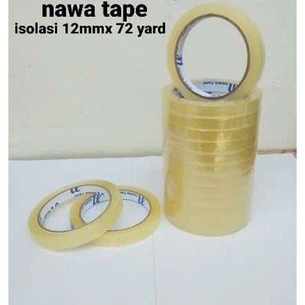 

Isolasi Nawa Tape Ukuran 12mm X 72 Yard Kemasan 1 Dus