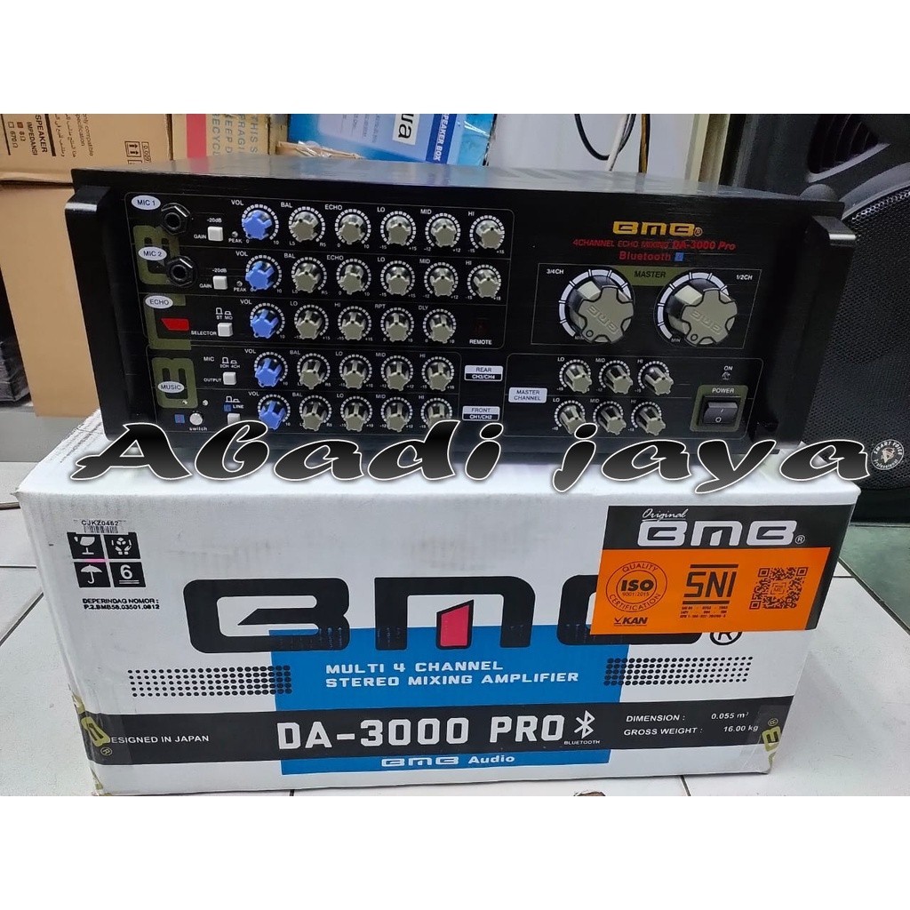 ampli bmb da3000 pro bt da3000 pro bt da 3000 pro blutooth garansi 3tahun