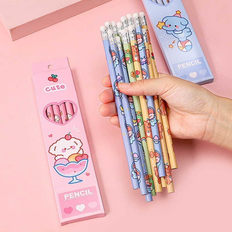 

GS - (6pcs) Pensil Penghapus Set Alat Tulis Karakter Kartun Lucu Anak Sekolah STY7022