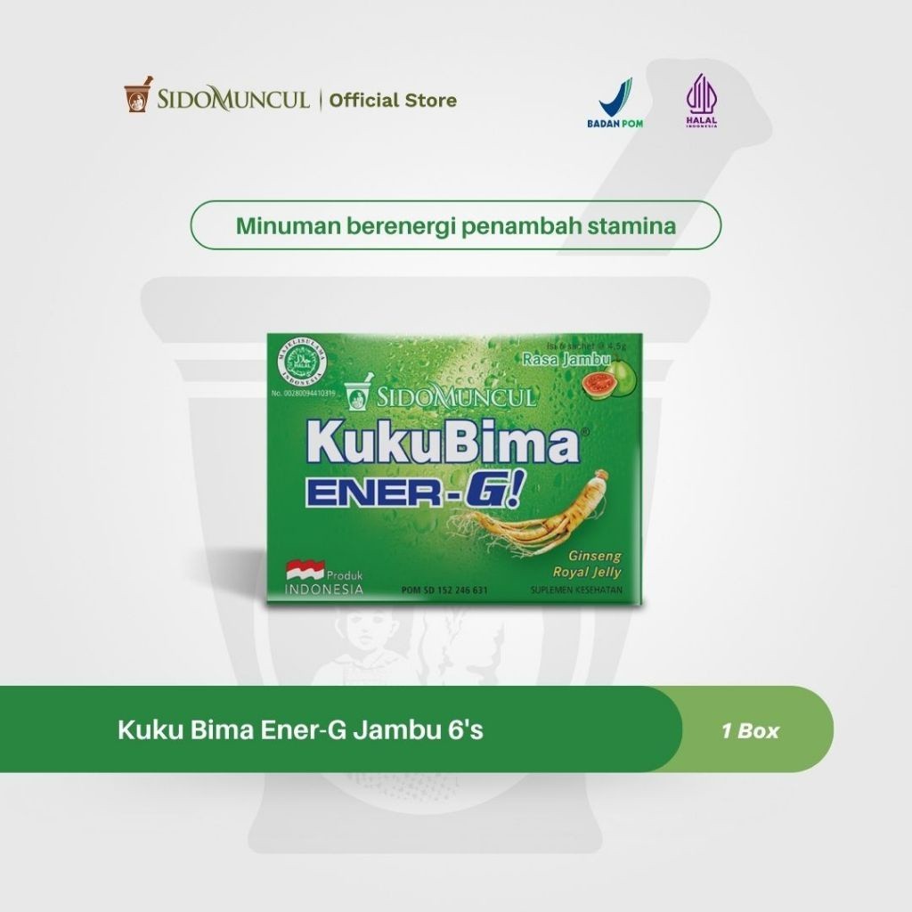 

Kuku Bima Ener-G Jambu 6's - Minuman Berenergi Penambah Stamina