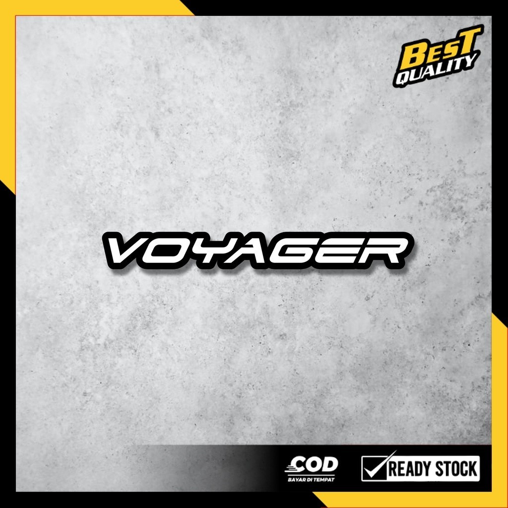 Stiker Bus VOYAGER JETBUS - Sticker Setiker Bismania bus Mania Cutting Aesthetic Estetik Helm HP Lap