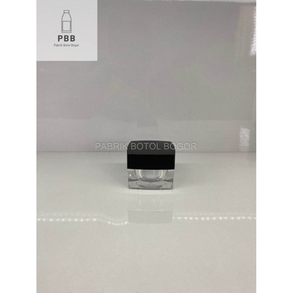 Pot Acrylic Square Hitam 10 Gr