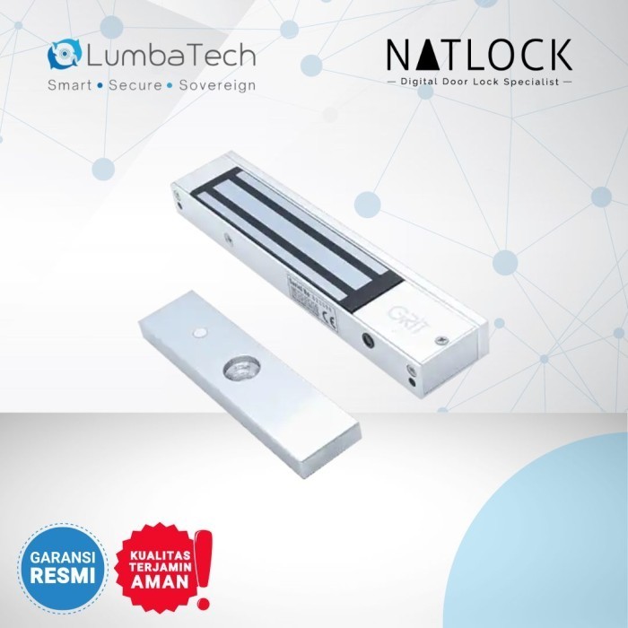 

Natlock - U Bracket Magnetic Lock 300Lbs - Pengaman Pintu