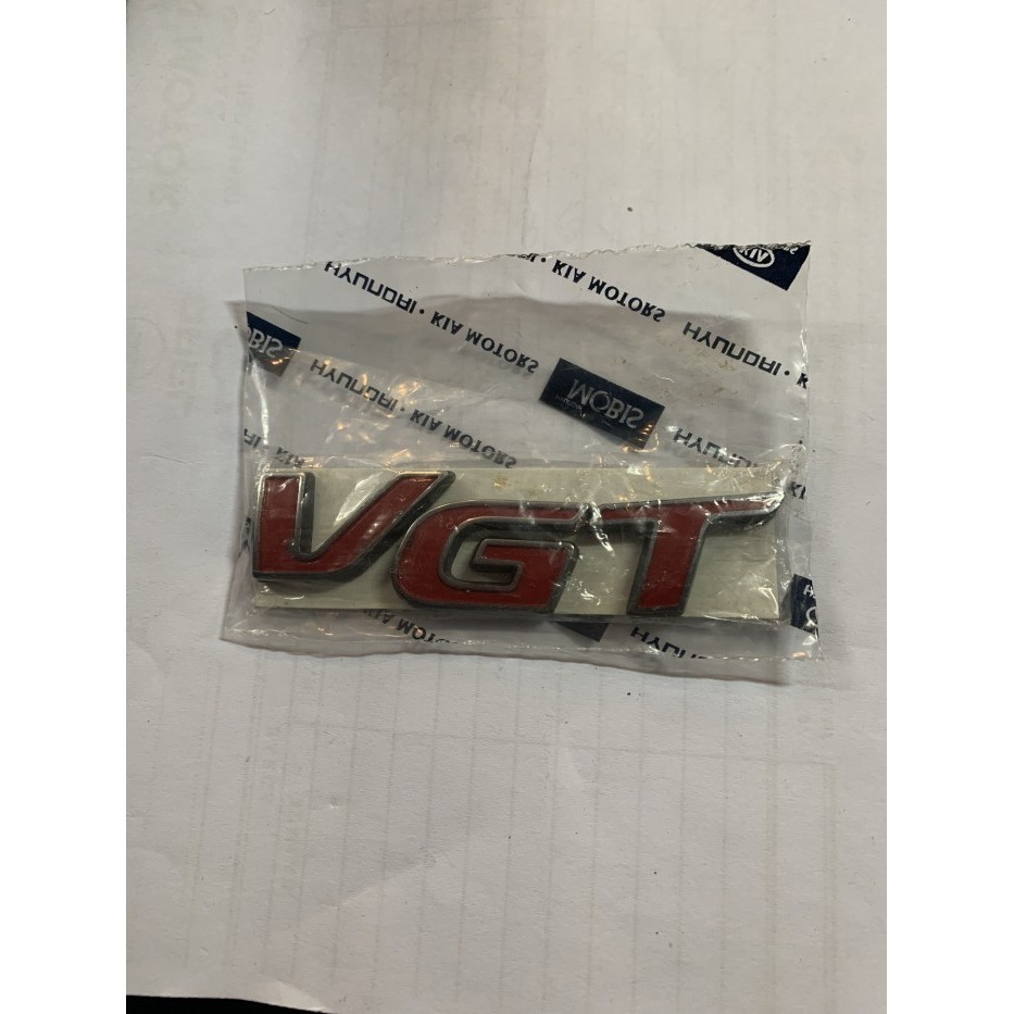 Emblem tulisan VGT hyundai H1 , santa fe sparepart