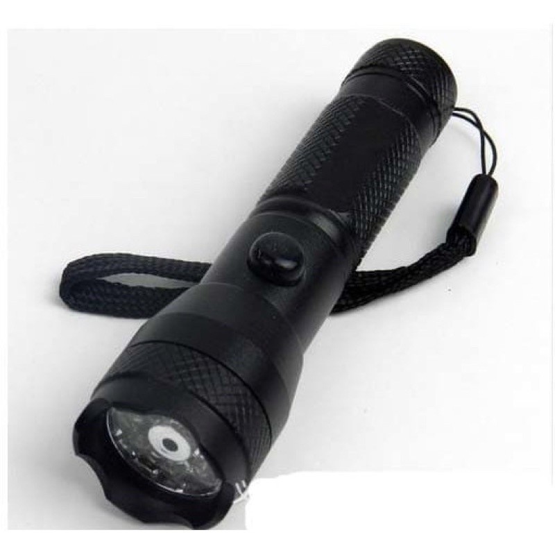 Senter + laser / Senter 7led +laser merah / Senter 2 in 1