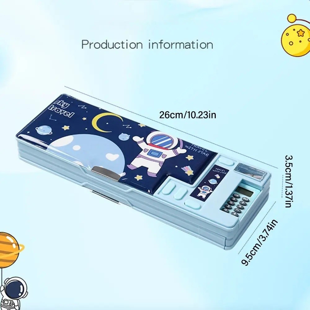 

Tempat Pensil 2 Layer Multifungsi Motif Unicorn / Dinosaurus / Astronot Untuk Anak