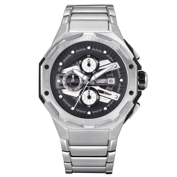 Jam Tangan Pria Balmer 8818 Stainless Steel Kaca Sapphire