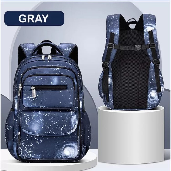 OClever - Tas Ransel Model Kulkas Tas Sekolah Anak Tahan Air Backpack - Color, Sedang