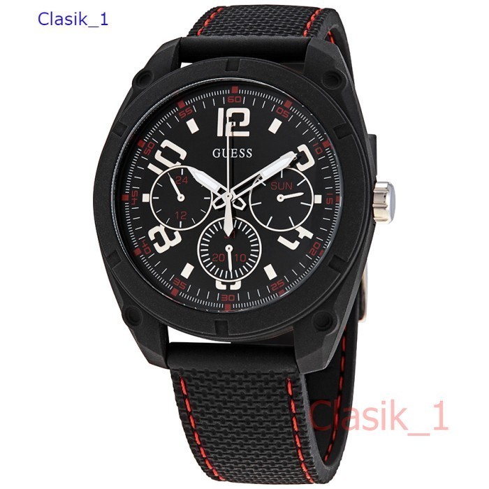 Original 100% GUESS W1256G1 - Jam Tangan Pria -  - Hitam