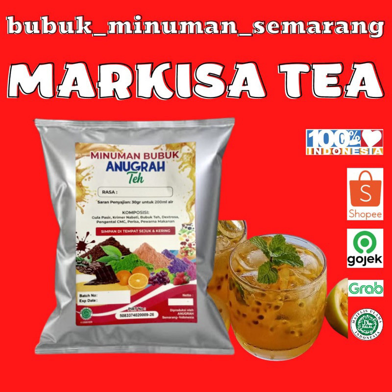 

Bubuk Minuman Markisa Tea Passion Fruit Tea Reguler 500grGratis Ongkir & COD