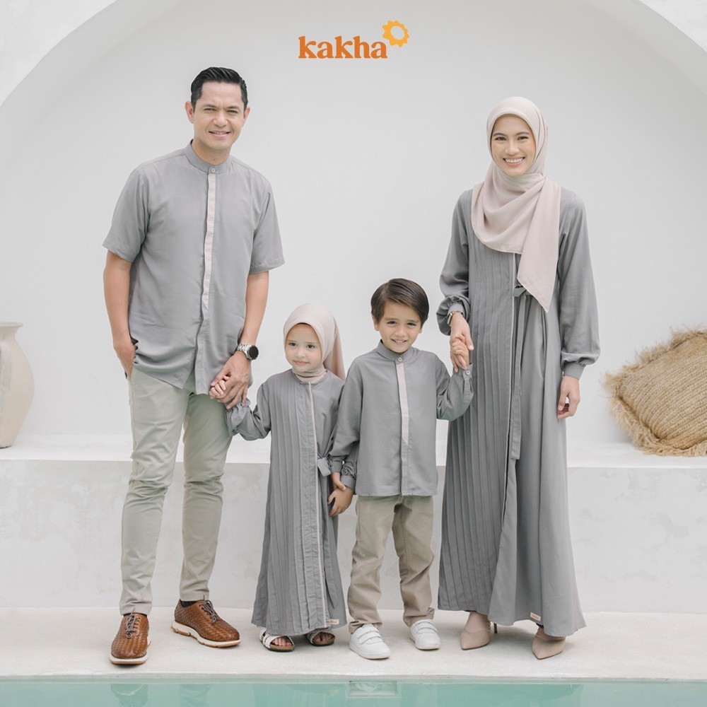 Kakha - Sarimbit Keluarga mandalika (A) / Baju couple keluarga / Sarimbit Keluarga / Baju muslim couple BAJU LEBARAN HARI RAYA BISA COD
