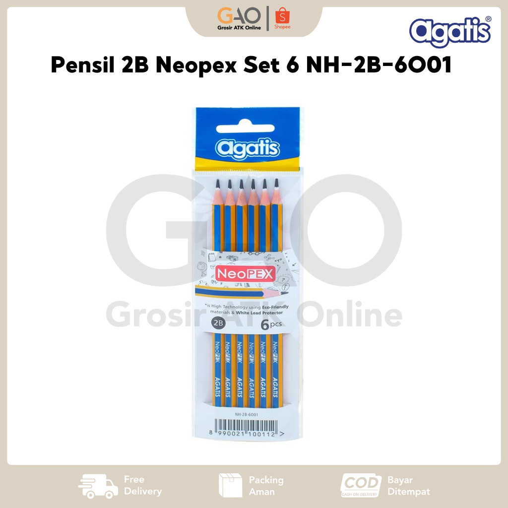 

Pensil 2B Agatis Neopex Set 6 NH-2B-6O01 ( Isi 6Pcs )