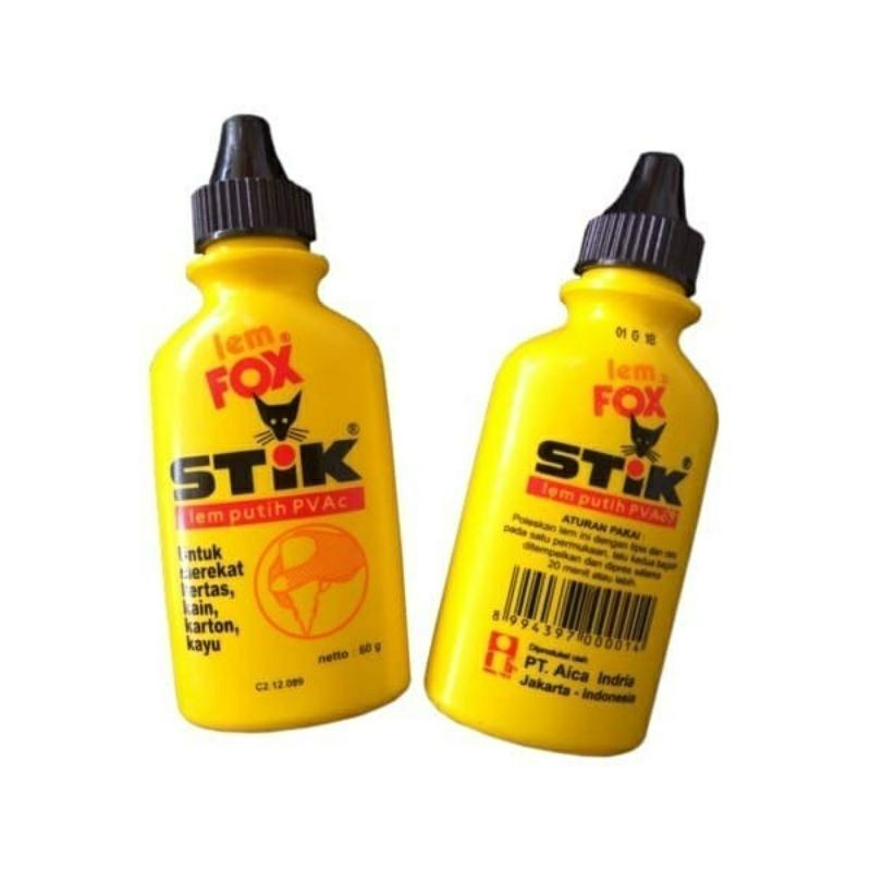 

[RP] [RP] LEM FOX STIK 60 gram LEM PUTIH SERBAGUNA PVAC