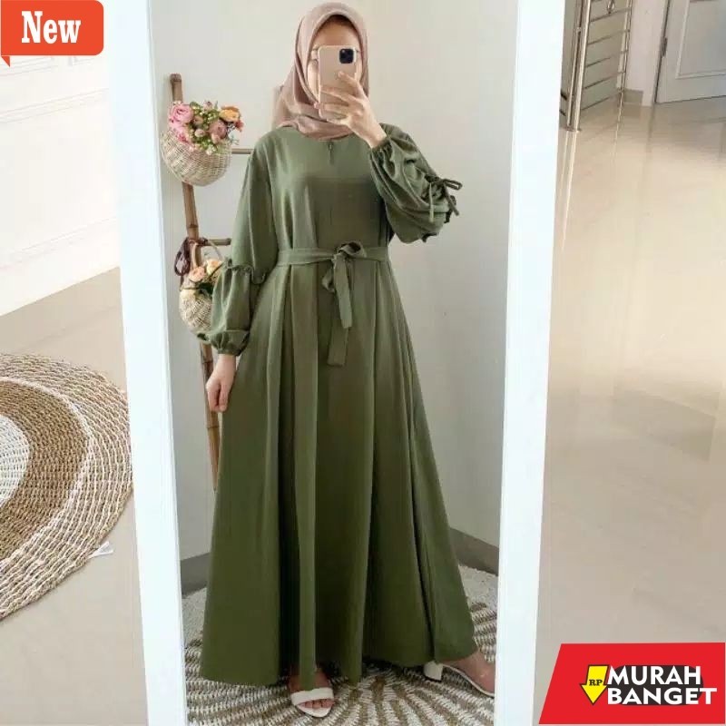 Gamis terbaru- GAMIS LARISA // REMPEL TANGAN/AESPA MAXI DRESS