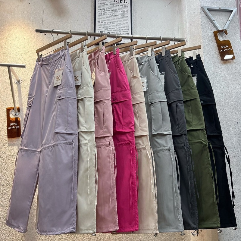 Celana Cargo Joger Wanita Keltis 9221 Import Bangkok Bkk