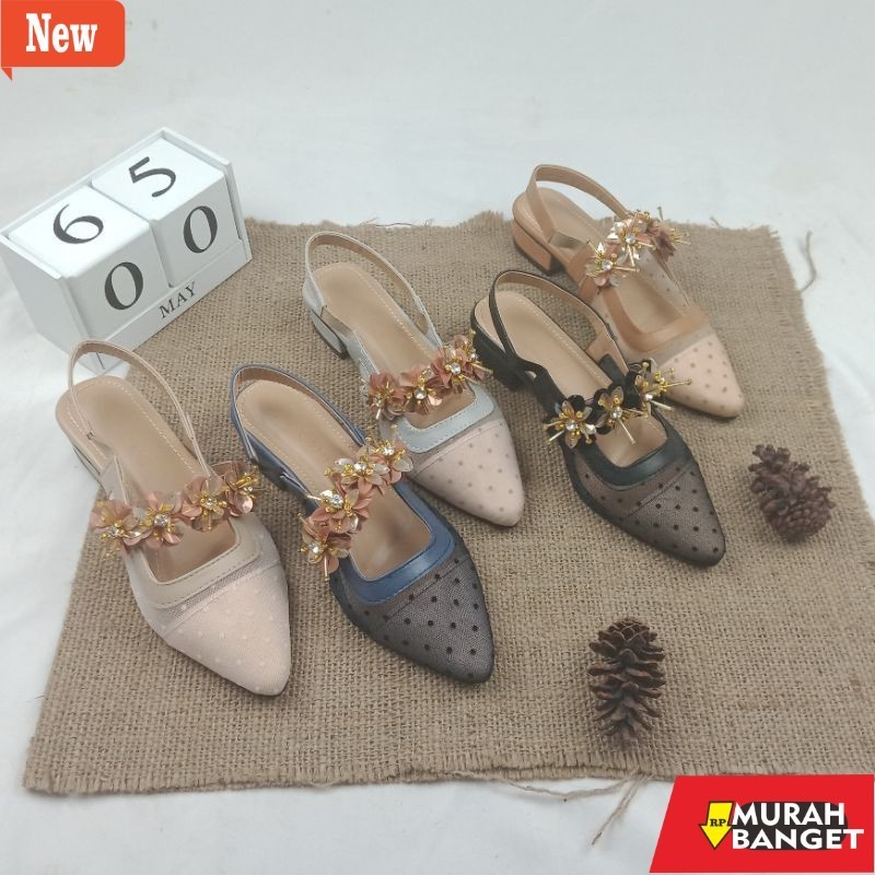 Sepatu wanita buat lebaran- ARUMI SEPATU WANITA HAK 3CM AP01real pic