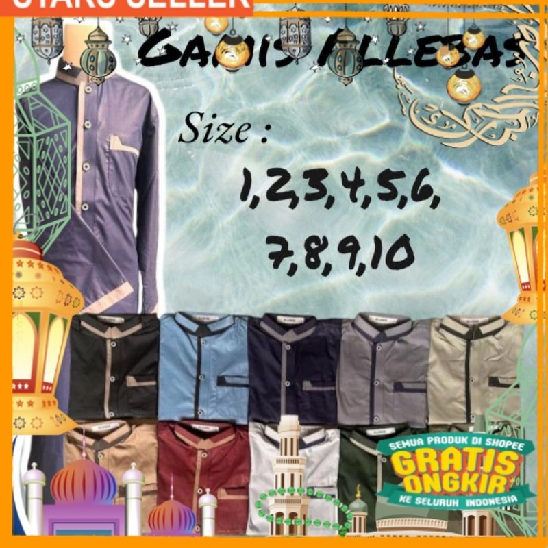 ALLEBAS GAMIS ANAK KANCING BIASA/ Pink Dusty Fanta Merah muda