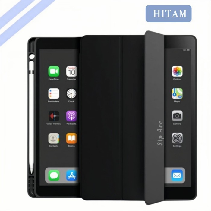 Anggit Case Samsung Galaxy A7 Lite/ Casing Tab A7 Lite T220 T225 PREMIUM Pen - Case Hitam