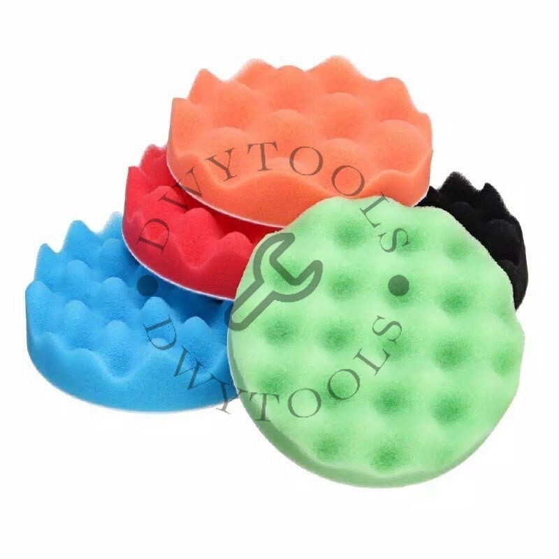Busa Poles Velcro spon Poles 5" Model Gelombang Sponge Polishing Wave 5 Inch