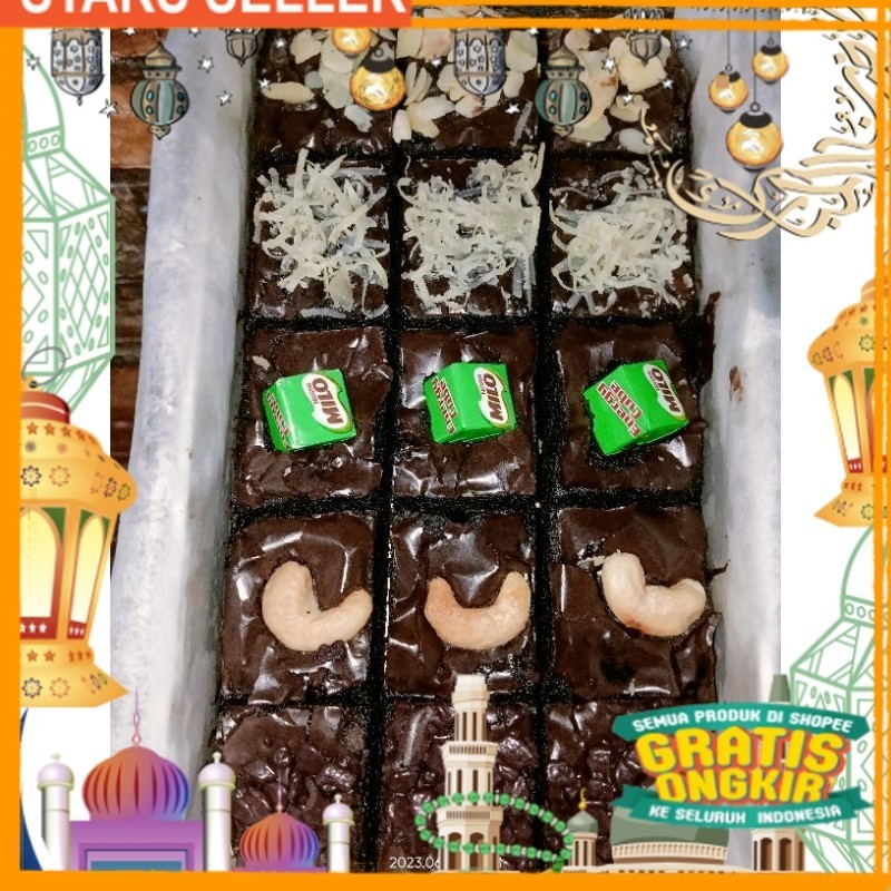 

fudgy brownis 20*10 18potong/ King J Snack