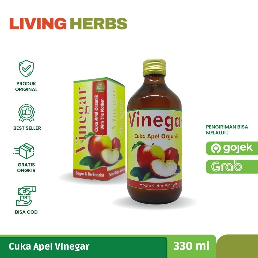 

VINEGAR - CUka Apel Apple Cider Vinegar Organic 330ml