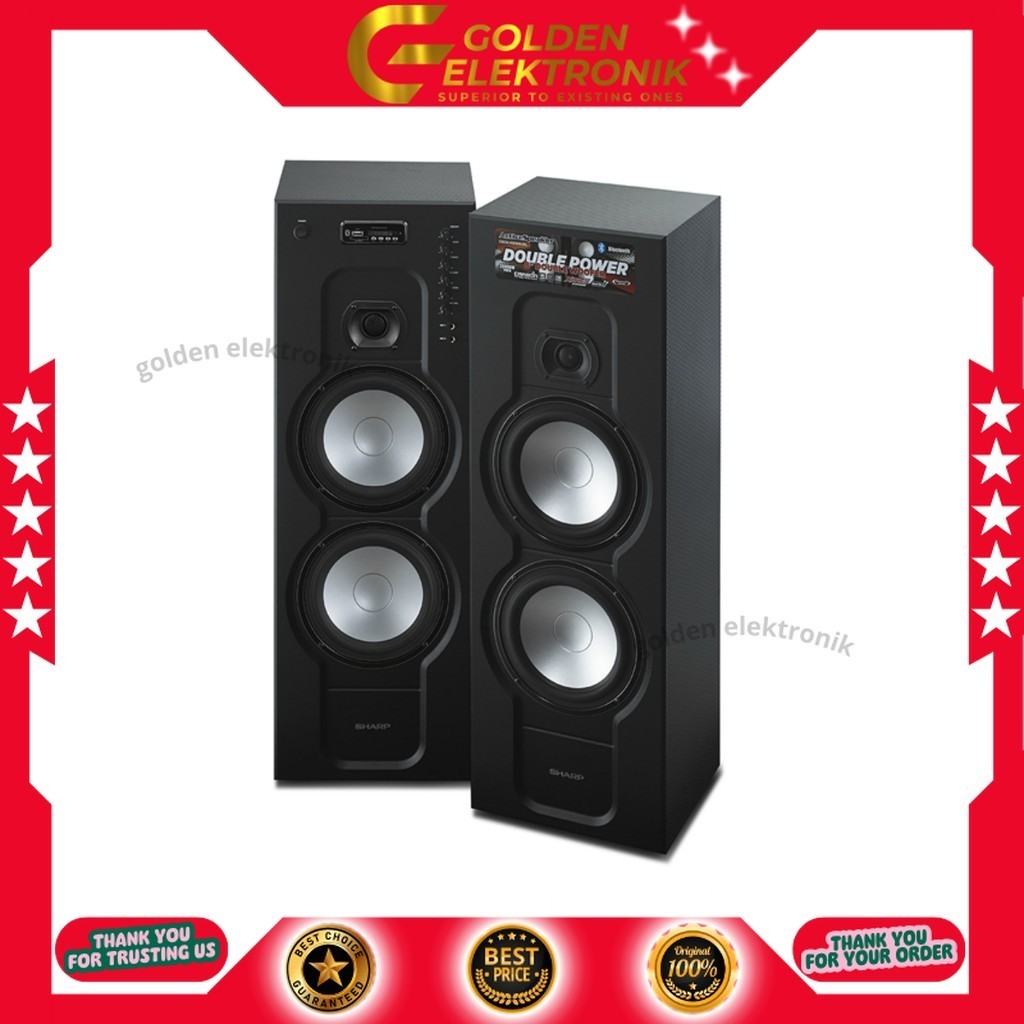 SPEAKER ACTIVE SHARP 988 UBL SPEAKER AKTIF 988UBL SUBWOFER bloetooth mikrofon usb MP3 elektronik